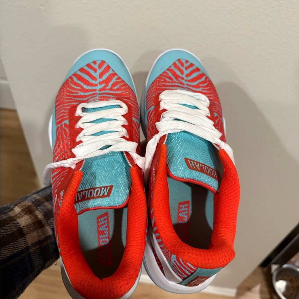 Kids' Low-Top Sneaker in Red & Aqua 9 - Picture 3 of 6